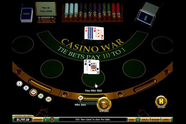 Casino War at Cricbet99